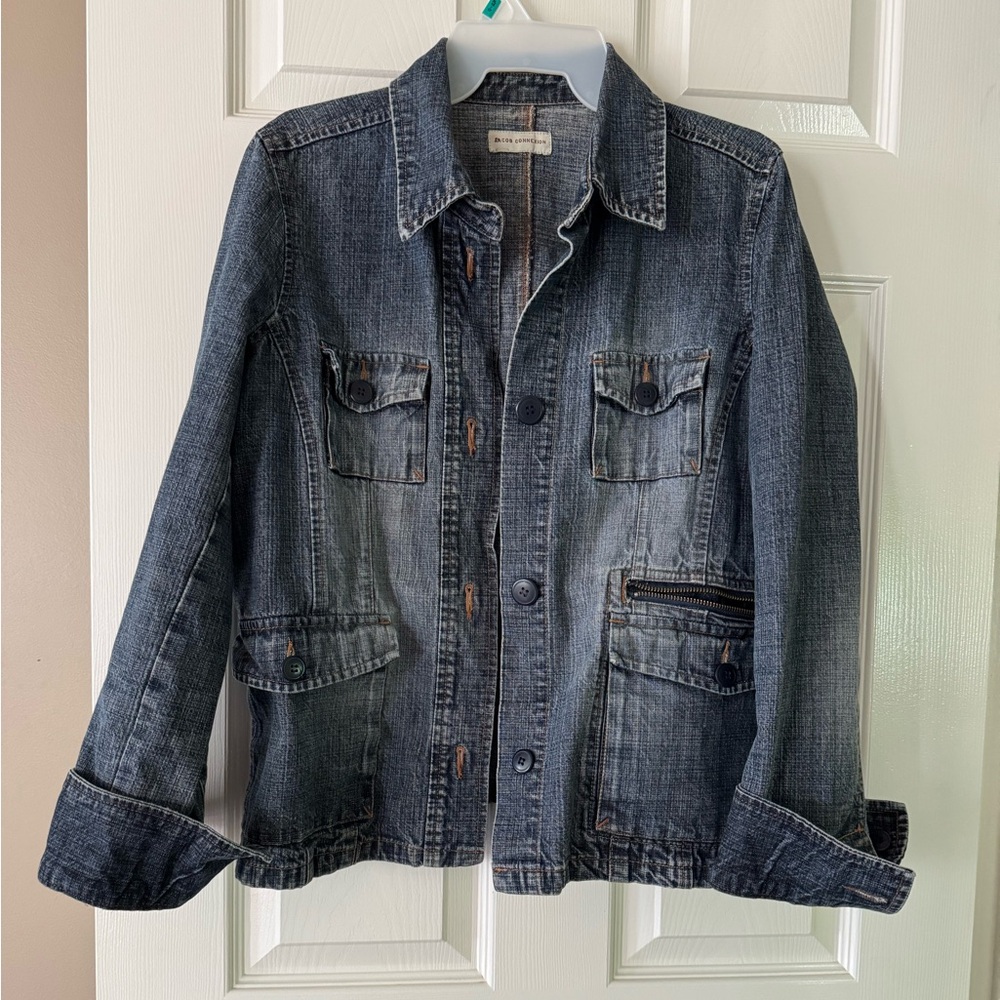 Jacob Connexion Denim Jean Jacket ptp 20 fits M or L, Western Heritage style